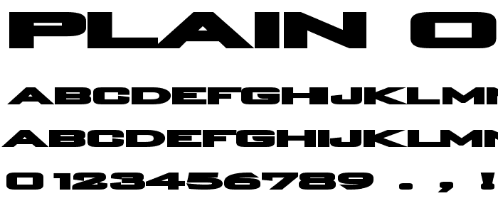 Plain O Matic font